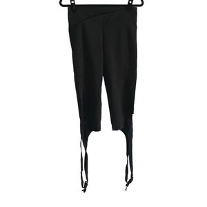 Free People FP Movement Crossover Waist Turnout Tie Lace Up Ribbon Leggings M